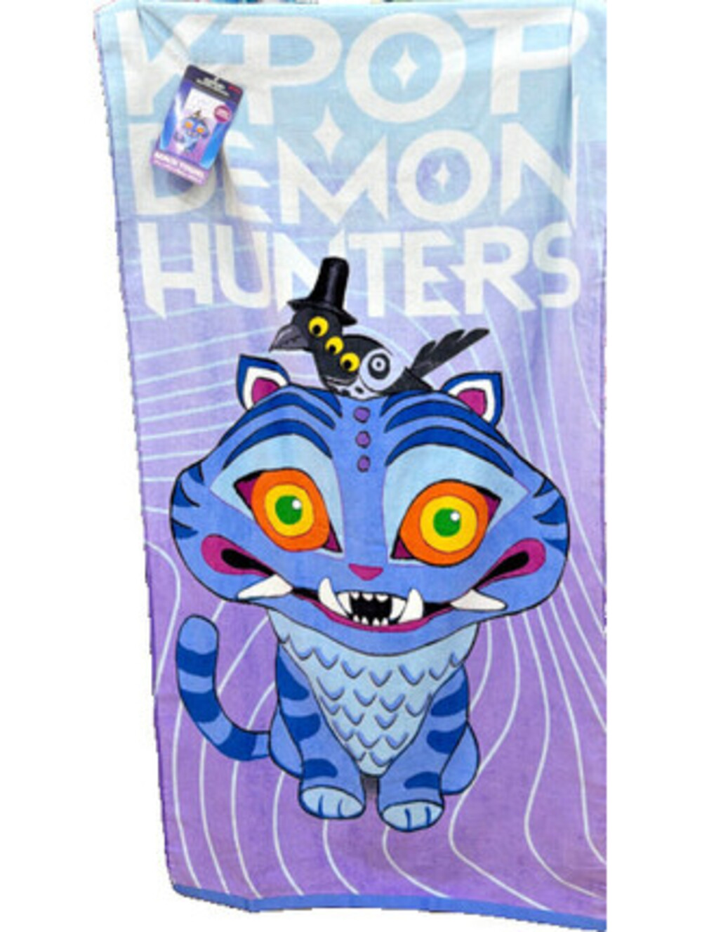 KPop Demon Hunters Beach Towel 100% Cotton Large K Pop Derpy Magpie